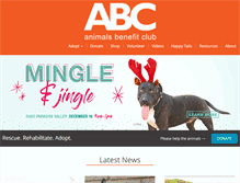 Tablet Screenshot of animalsbenefitclub.com